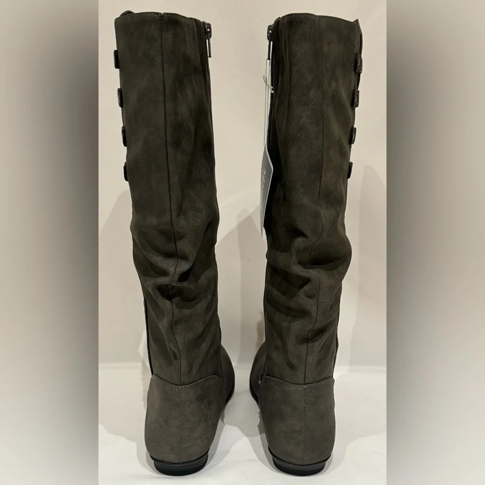 NEW Cliffs Francie Slouchy Faux Suede Knee-High Boots Size 8WIDE & WIDE CALF